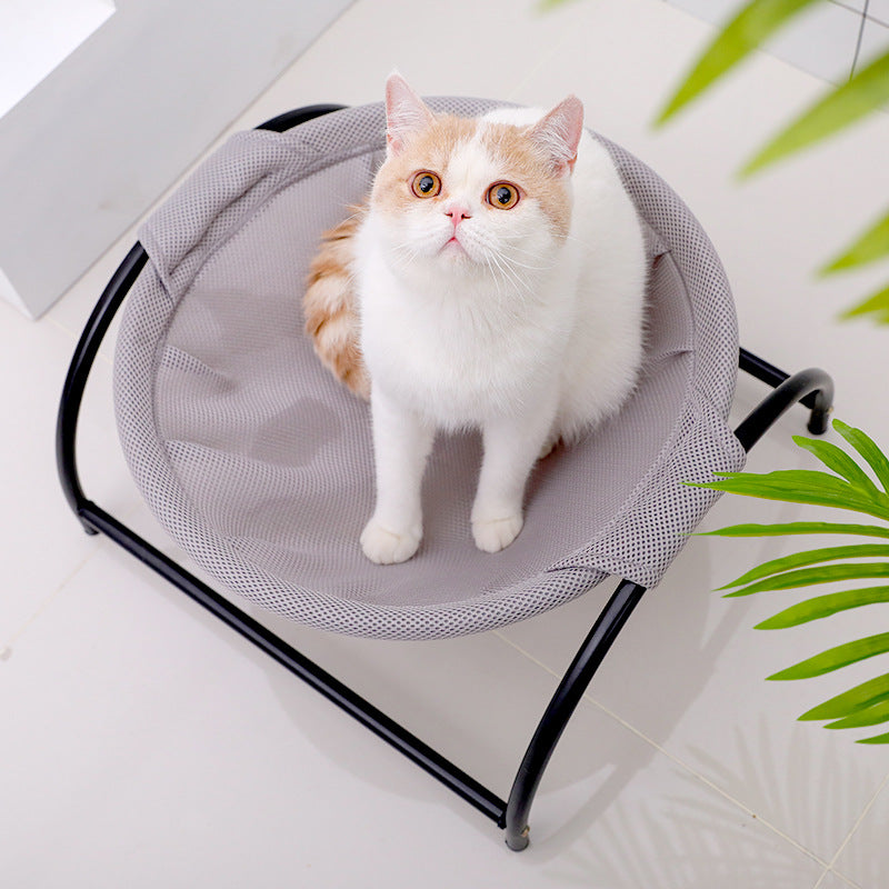 Breathable Elevated Pet Camping Bed — Portable Hammock for Cats & Small Dogs