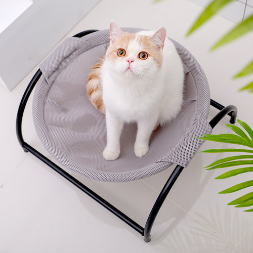 Breathable Elevated Pet Camping Bed — Portable Hammock for Cats & Small Dogs