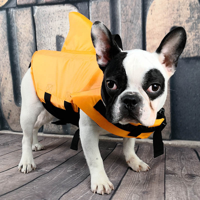 Shark Fin Pet Life Jacket — Summer Safety Vest for Dogs (XS–XXL)