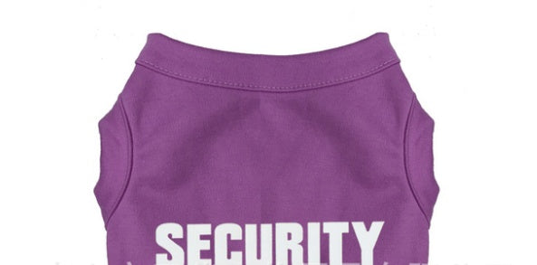 “Security” Dog T‑Shirt — Cute Printed Pet Shirt for Small & Medium Dogs (Multiple Colors)