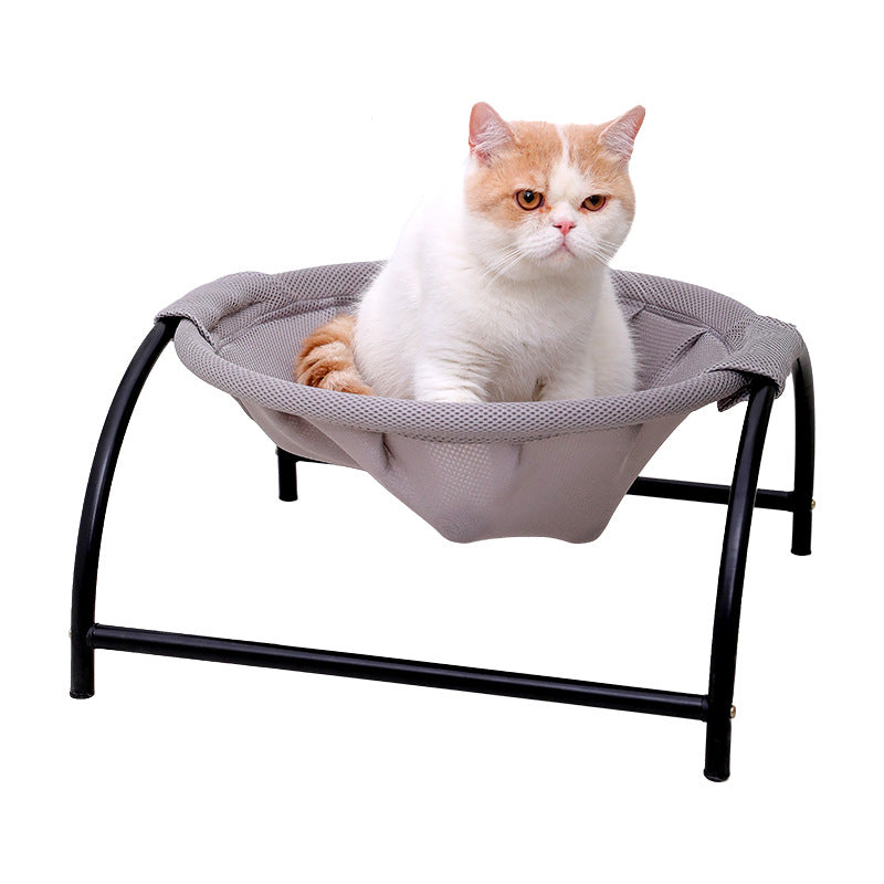 Breathable Elevated Pet Camping Bed — Portable Hammock for Cats & Small Dogs