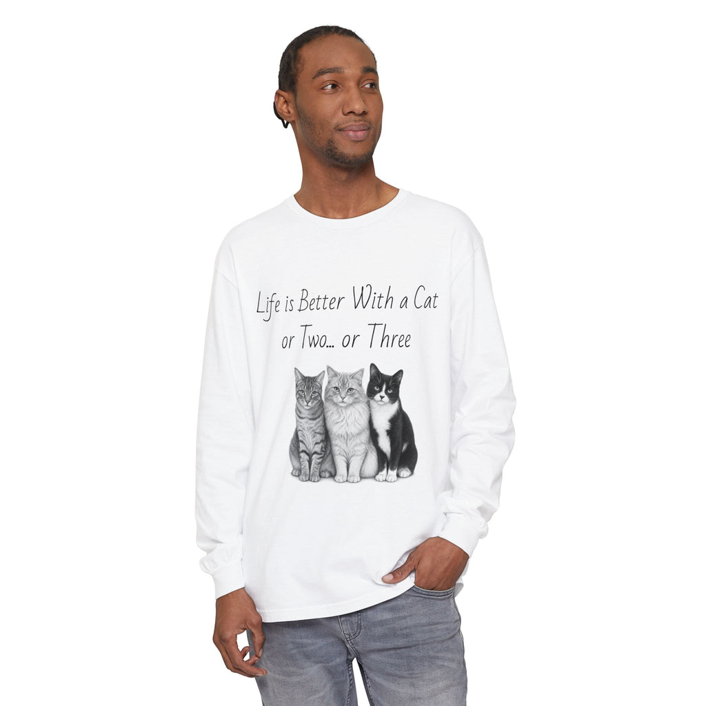 Unisex Garment-dyed Long Sleeve T-Shirt