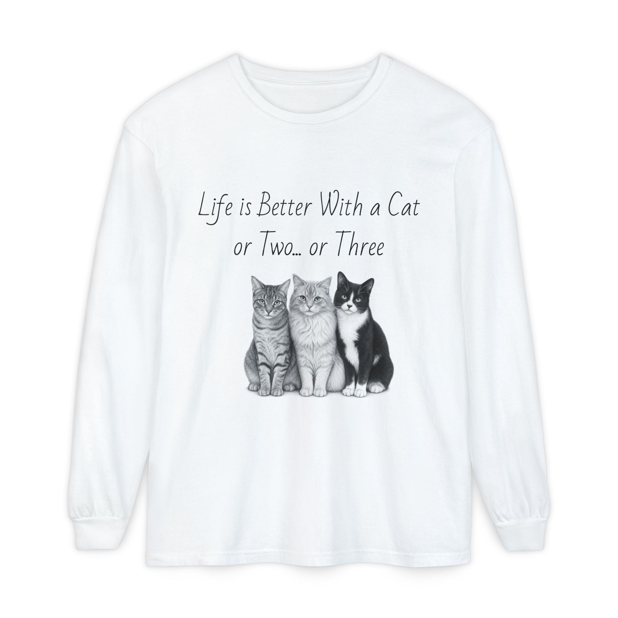 Unisex Garment-dyed Long Sleeve T-Shirt