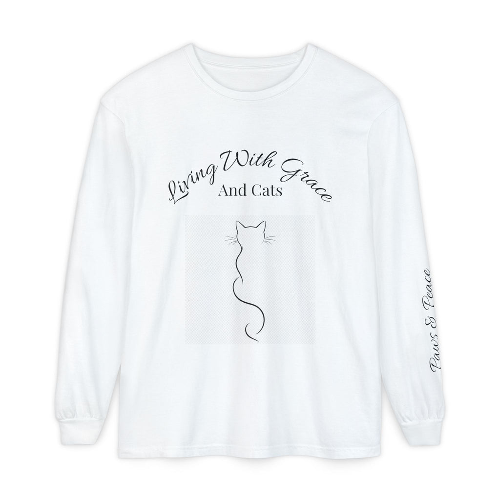 Living With Grace and Cats Long Sleeve Tee
