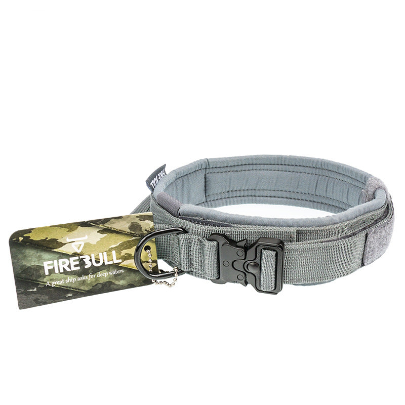 Tactical Dog Collar & Leash Set — Heavy‑Duty Adjustable Training Gear (S–L)