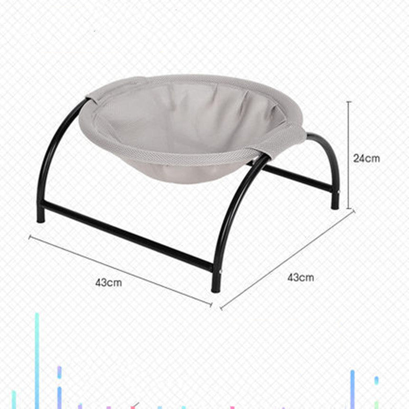 Breathable Elevated Pet Camping Bed — Portable Hammock for Cats & Small Dogs