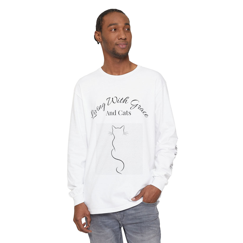 Living With Grace and Cats Long Sleeve Tee