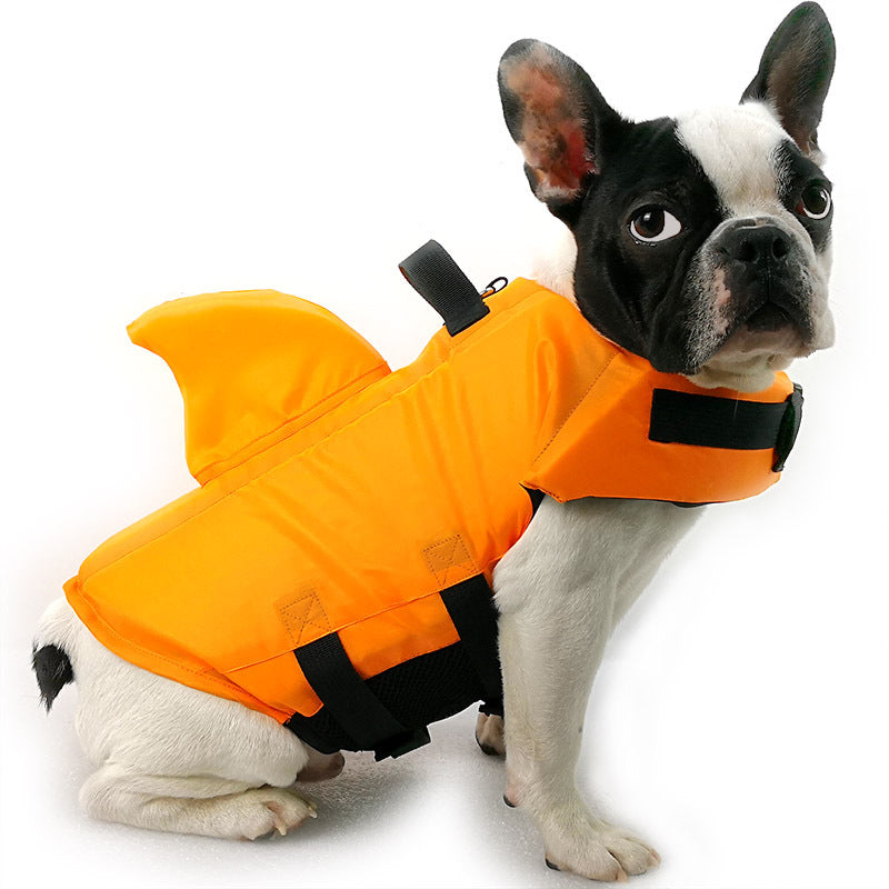 Shark Fin Pet Life Jacket — Summer Safety Vest for Dogs (XS–XXL)