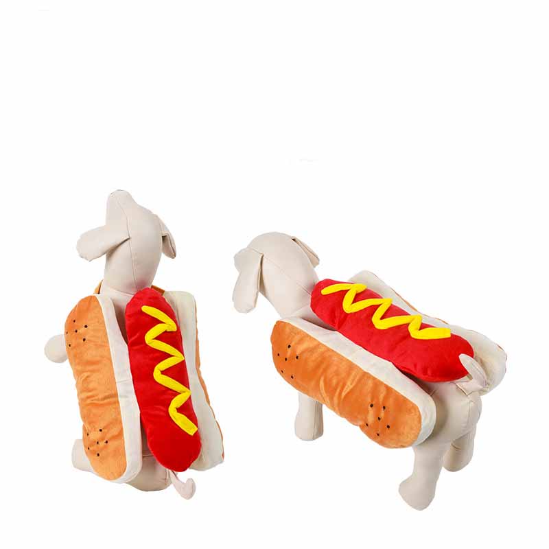“Hot Dog” Pet Halloween Costume — Funny Dog Outfit (S–XXL)