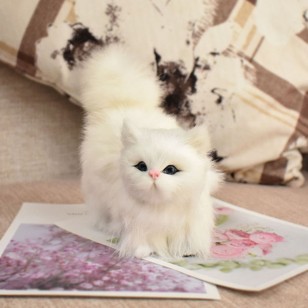 Mini Simulation Plush Cat – Charming Gift for Cat Lovers & Home Decor