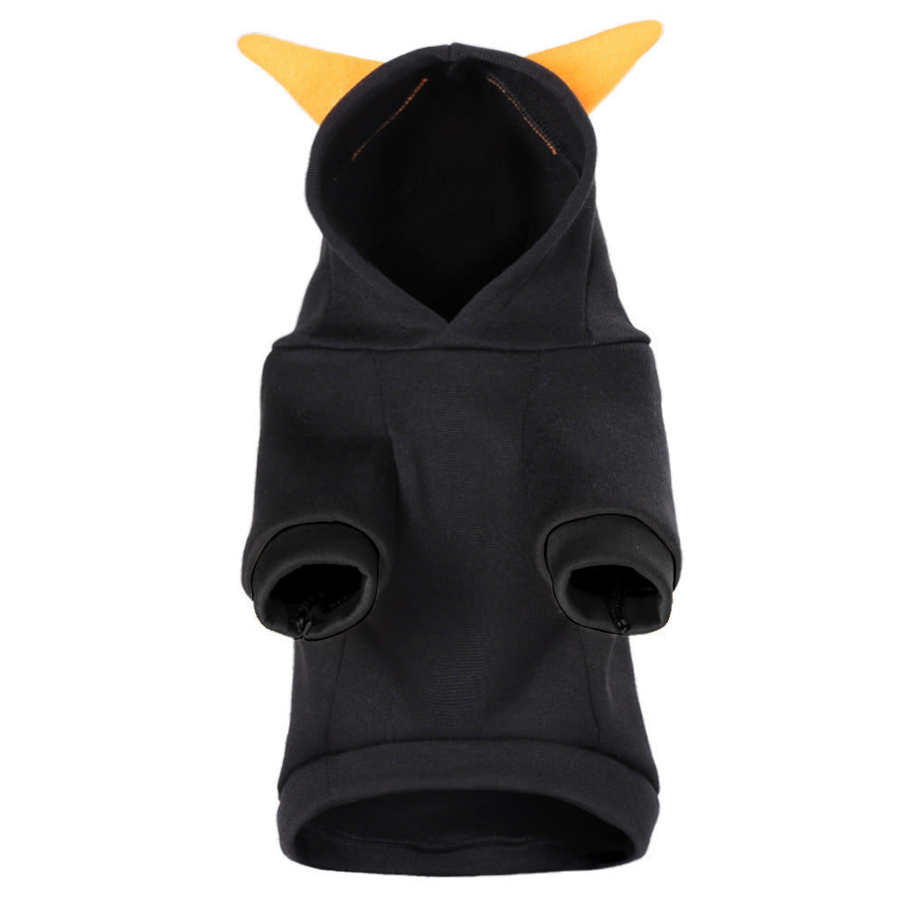 Halloween Pumpkin Dog Hoodie Costume — Cute Pumpkin Face Hoodie for Small & Medium Dogs (2 Styles)