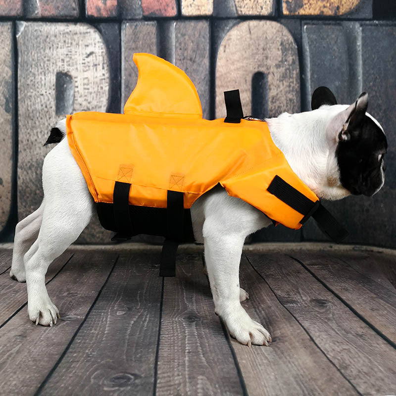 Shark Fin Pet Life Jacket — Summer Safety Vest for Dogs (XS–XXL)