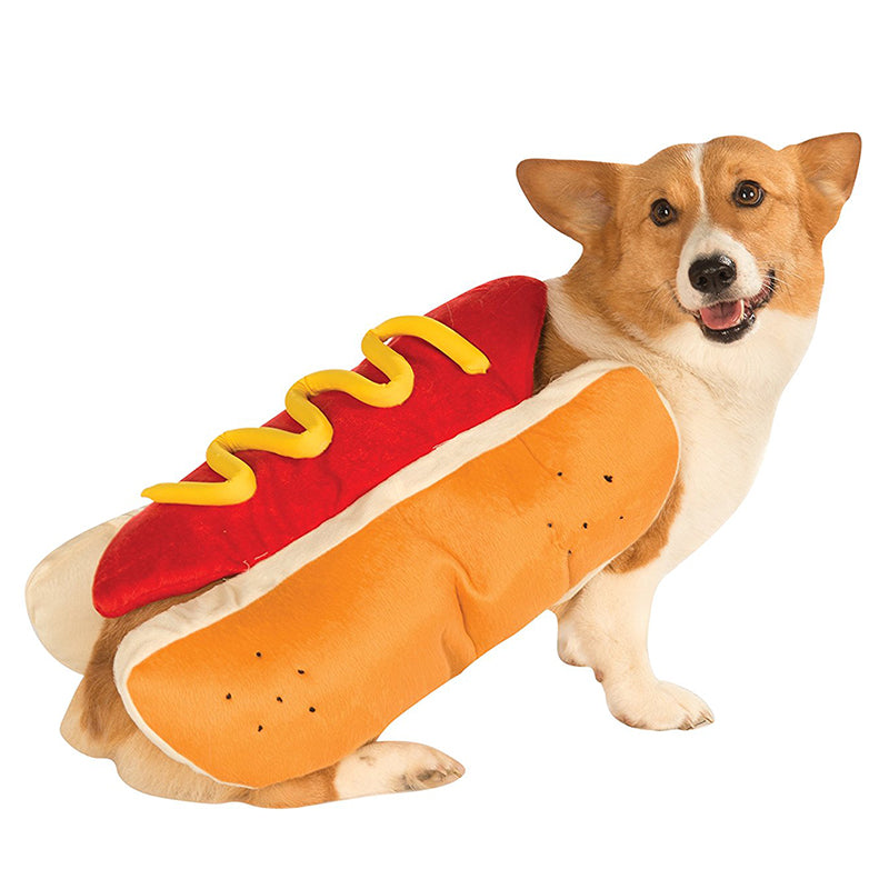 “Hot Dog” Pet Halloween Costume — Funny Dog Outfit (S–XXL)