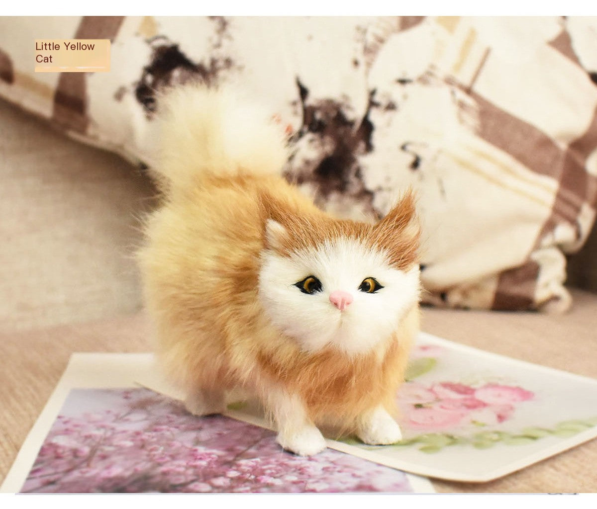 Mini Simulation Plush Cat – Charming Gift for Cat Lovers & Home Decor