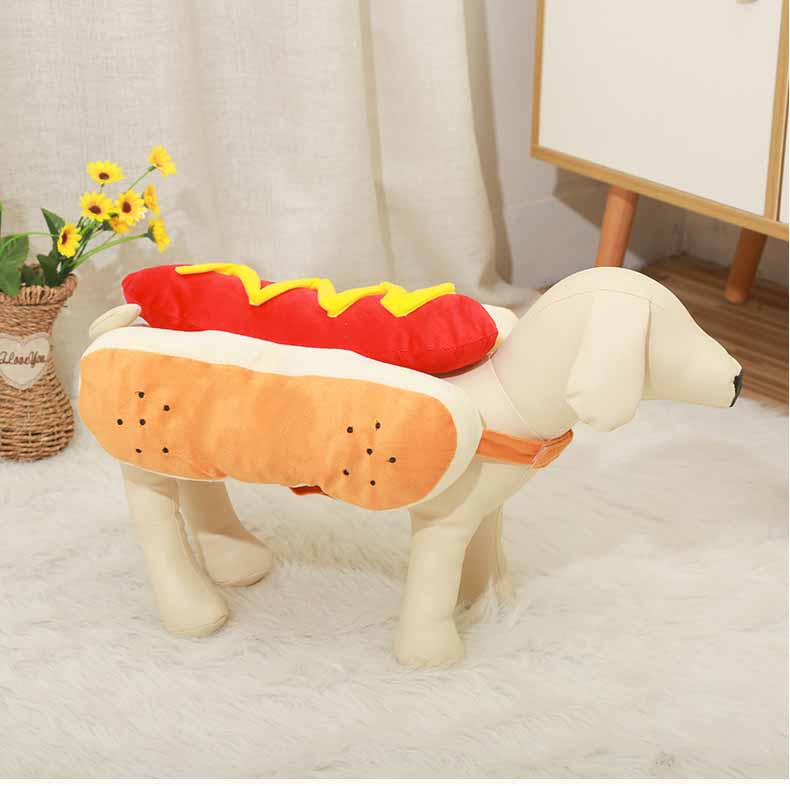 “Hot Dog” Pet Halloween Costume — Funny Dog Outfit (S–XXL)