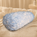 Cozy Poof Neck Pillow – Blue & White