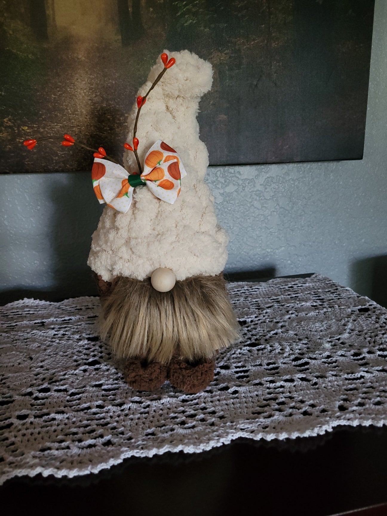 Brumble — Autumn Brown Gnome (Handmade Plush)
