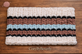 Western Style Hand Knit Chunky Chenille Knit Throw - 35" × 47"