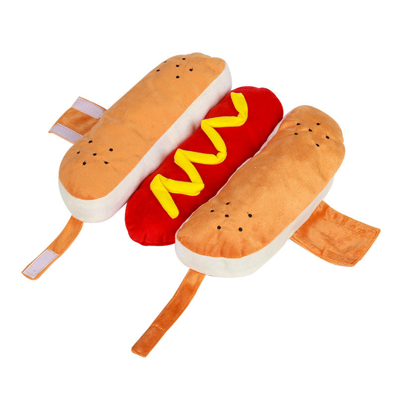 “Hot Dog” Pet Halloween Costume — Funny Dog Outfit (S–XXL)