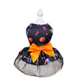 Halloween Pet Dress — Skull or Pumpkin Ruffle Costume for Dogs & Cats
