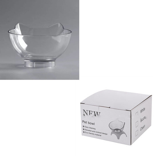 Non‑Slip Cat Bowl with Raised Stand – Single or Double