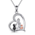 Sterling Silver Dog Pendant Necklace – 925 Memorial Jewelry for Dog Lovers