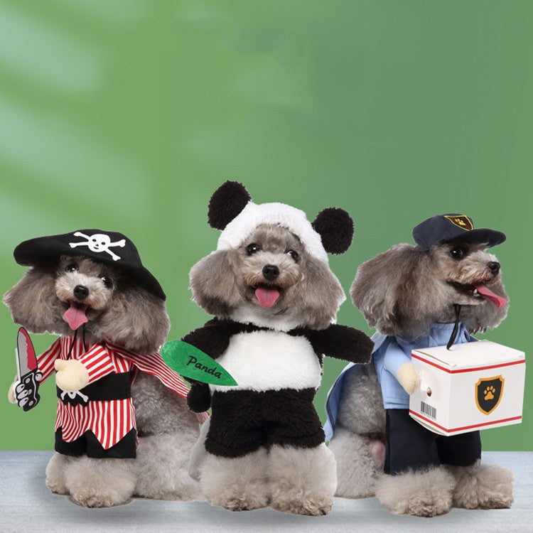Dog Halloween Costume Collection — Cute & Funny Pet Outfits (Raccoon, Rabbit, Panda, Pirate, Cowboy & More)