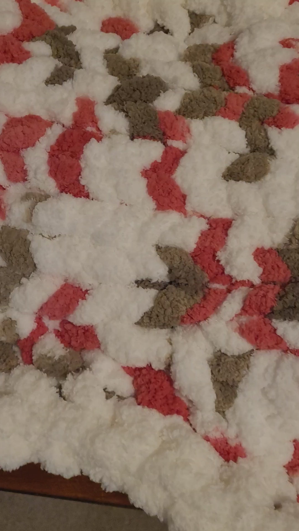 Hand‑Knit Terra Cotta Dog‑Bone Pet Bed — Chunky Chenille, Soft, Stuffed & Washable (24" x 18")