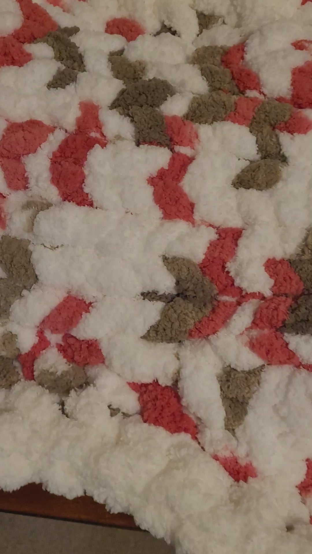 Hand‑Knit Terra Cotta Dog‑Bone Pet Bed — Chunky Chenille, Soft, Stuffed & Washable (24" x 18")